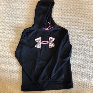 Under Armour black and pink sweatshirt
